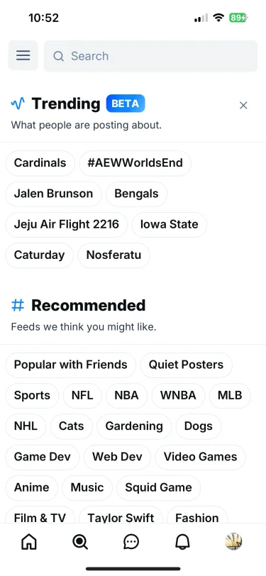 Bluesky trending topics Bluesky trending topics